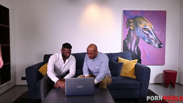 Brunette Beauty Cindy Shine Tempts BBC Colleagues Into No Strings DP Pounding