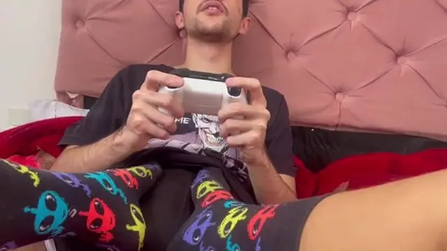 Midday fun &mdash;  super turned on &mdash;  she teased me while gaming