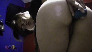 Raunchy Asian Nun Stuffs Dildo Up Her Rear Entrance Deep
