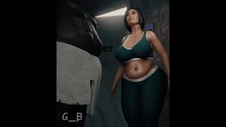 Steamy Gym Slutz Get Ravaged By Large Black Cock🍆 In Cozy Steamy Wet Room
