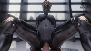 Dirty little metal maiden rides a behemoth cock🍆 all day