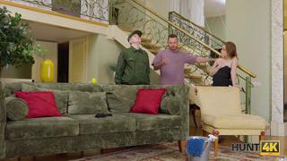 Double-teamed and penetrated in a scandalous orgy for filthy degenerates