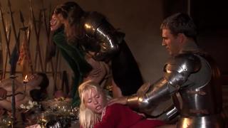 Slutty whores Kristi Love, Kathy Anderson, Claudia Adams, and Simone get pounded like cheap pawns