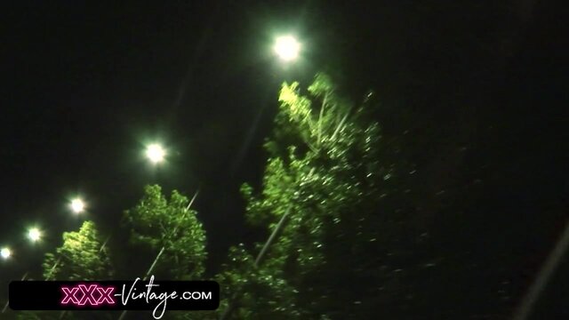 Lesbian ride in a limo