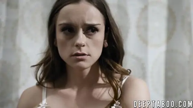 Tiny beauty Lily Glee seduces two guys for cash