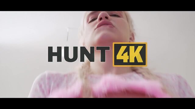 HUNT4K  Hot Russian whore Novella Night is fucking with her landlord in front of her cuckold GF