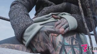 Tattooed Pair Enjoying Rough Anal👌 Sex in Abandoned Place