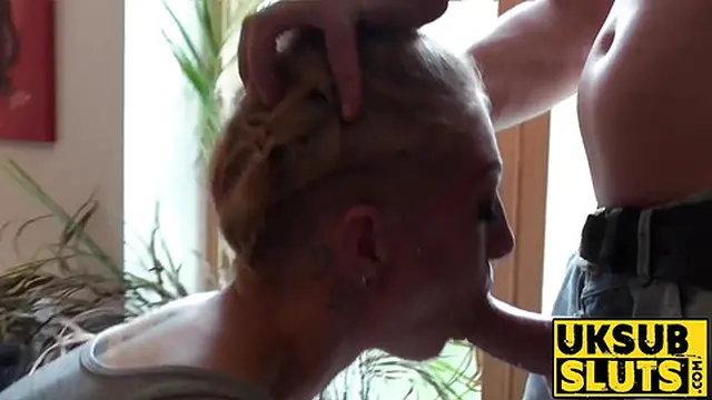 UKSubSluts com - Mature English babe enjoys intense domination from a strong man