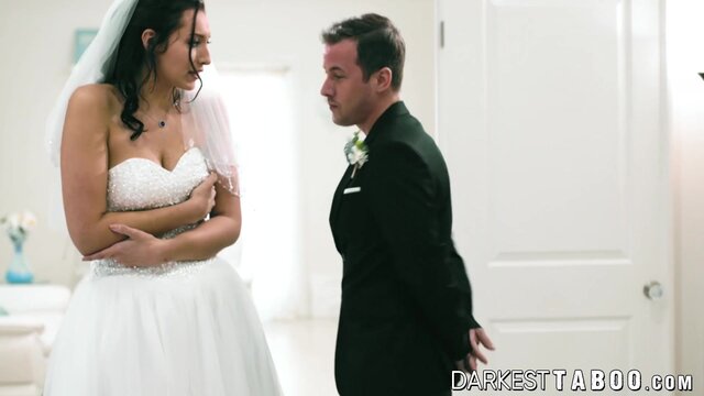 Bella Rolland rides stepbrother hard reverse cowgirl