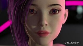 Welcome to vr Nexus 3 neon dreams with sexy girl  Cyberpunk style