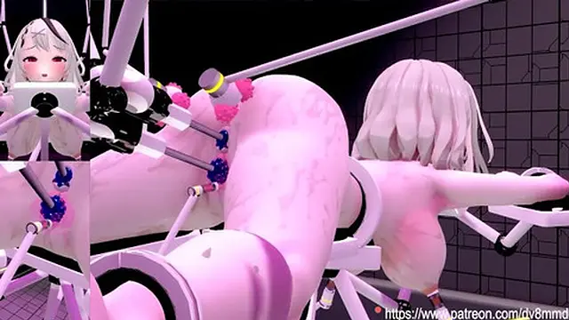 Chloe Sakamata Tied &mdash;  Oiled &mdash;  and Pleasured by Mechanical Bondage BDSM Machines