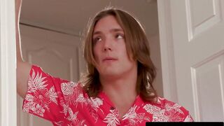 ADULT TIME - Baddie Katie Kush Stretches Asshole For FIRST TIME ANAL 3-WAY & Spitroast With In-Laws!