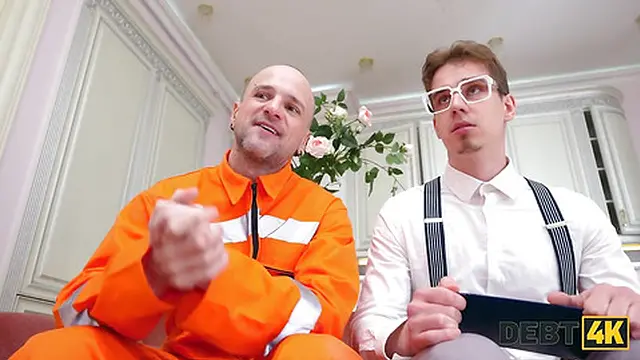 Busty Russian babe owes money &mdash;  now she′s showing off her hot snatch and hole