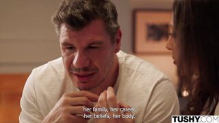 TUSHY Tight Tiny Actress Eva Generosi Has Passionate Anal With Director