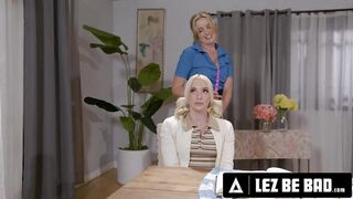 LEZ BE BAD - Amber Maddie Earns SQUIRTING Charlie Forde’s Gaping Ass By Yanking Out Every Anal Bead