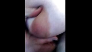 BBW MILF w Big Tits Smoking a Blunt Plays w Hairy Pussy n goes Anal on Cam!