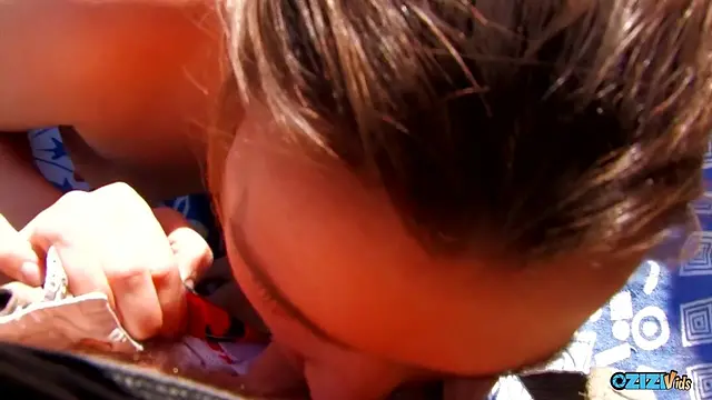 The asshole is being drilled with a hard dick as the brunette milf enjoys it