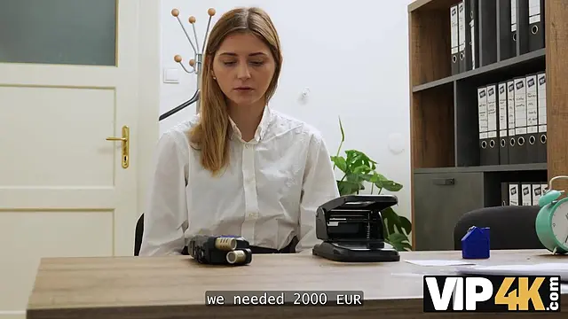 VIP4K  Young student Funky Town takes out a loan for the first time