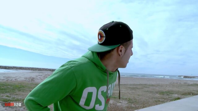 Hairy pussy and anal sex at the beach with french brunette Alex Jsex