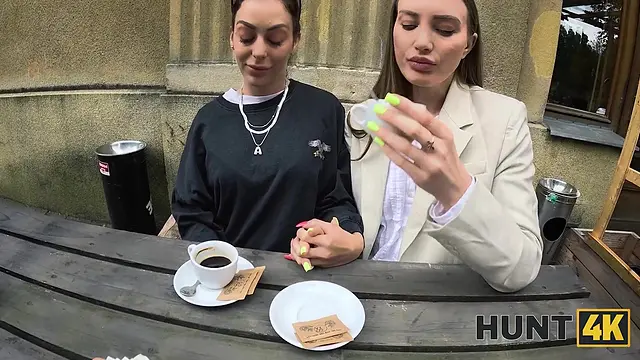 Lucky couple gets propositioned for some naughty public sex